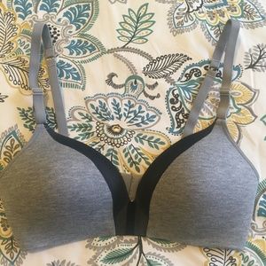 Barely worn Lively All Day Deep V Bra, Gray, 34D